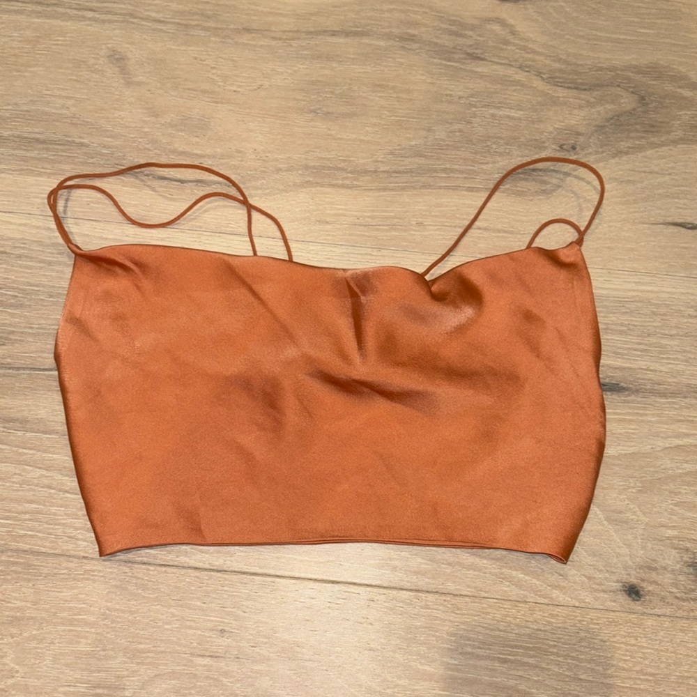 Satin Crop Top